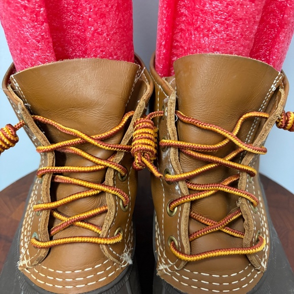 L.L. Bean Duck Bean Women"s Waterproof Top Leather Lace up Size 10.5 - Picture 2 of 10